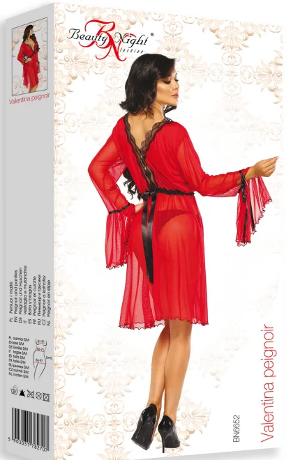 Erotický župan Valentina - Červená
