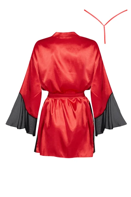 Erotický župan Sara red - Červená