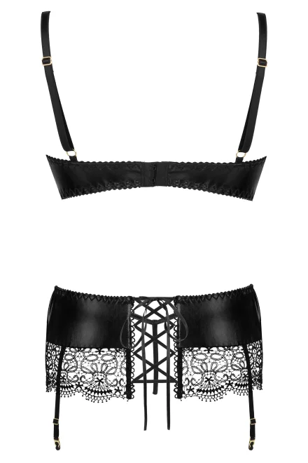 Sexy komplet Adelia - 3 dílný - Černá