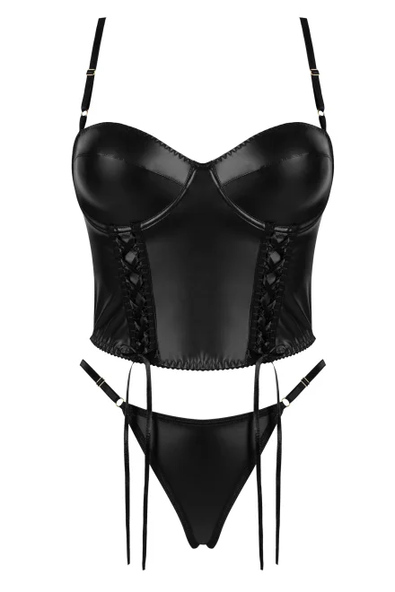 Sexy komplet Sasha - 2 dílný - Černá