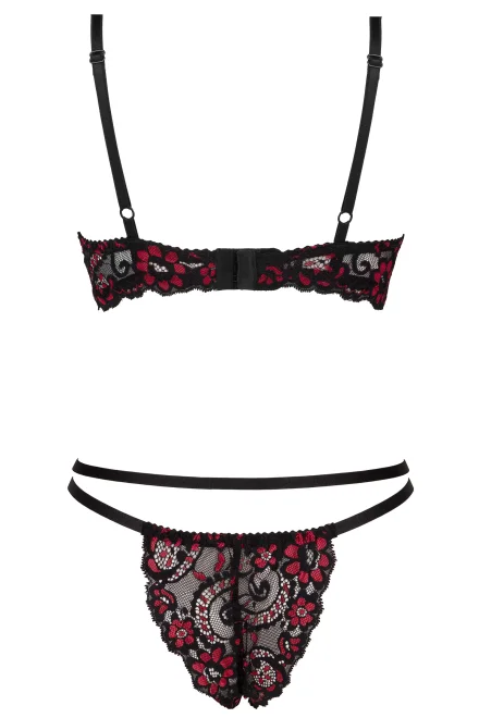 Sexy komplet Rosalinda - 2 dílný - Čierno-farebná