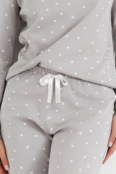 Dámské pyžamo CAN - 494 - bavlna interlock - Šedá
