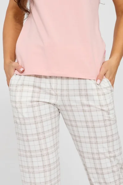 Dámské pyžamové kalhoty 690/50 - bavlna - Ecru