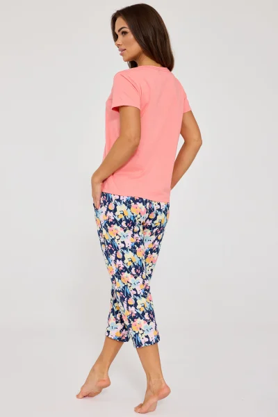 Dámské pyžamo Violetta - bavlna - Růžová