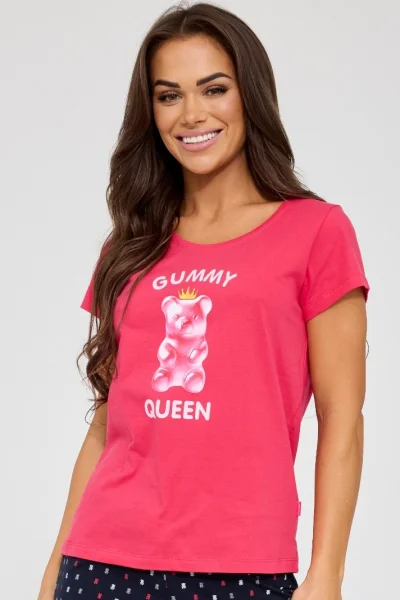 Dámské pyžamo Gummy Queen - bavlna - Růžová
