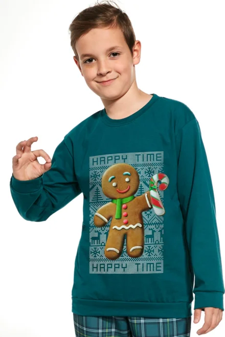 Chlapecké pyžamo Cookie - bavlna - Zelená