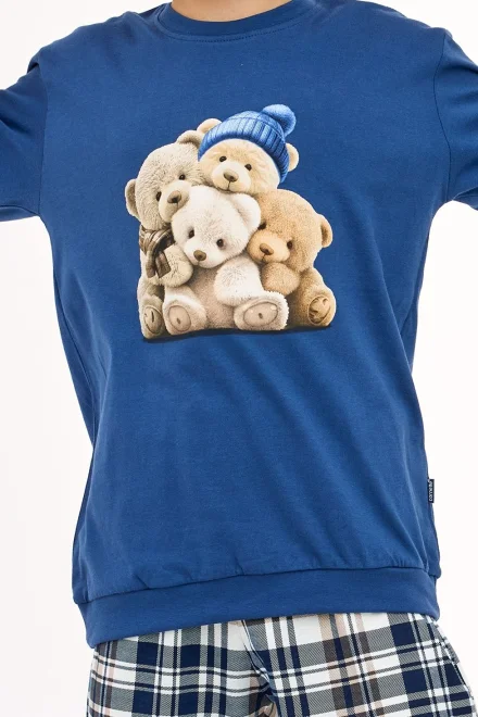 Chlapčenské pyžamo Bears - medvedík - Modrá