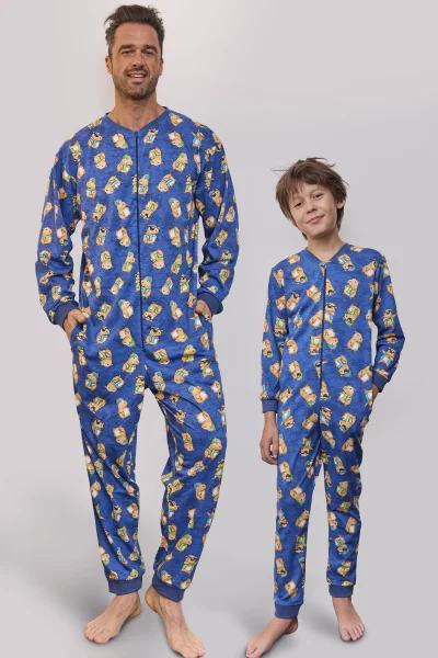 BLU Chlapecký overal Capybara 2 - bavlna - Modrá