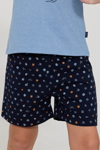 Chlapecké pyžamo Sport - bavlna - Světle modrá