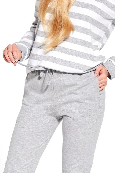 Dívčí pyžamo Molly - bavlna - Světle šedá
