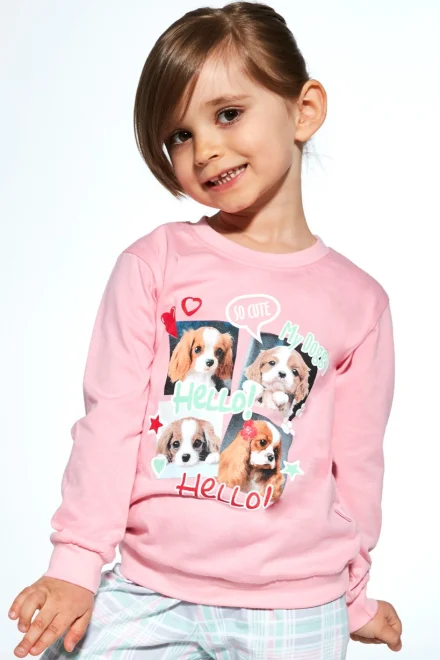 Dívčí pyžamo My Doggy - bavlna - Růžová
