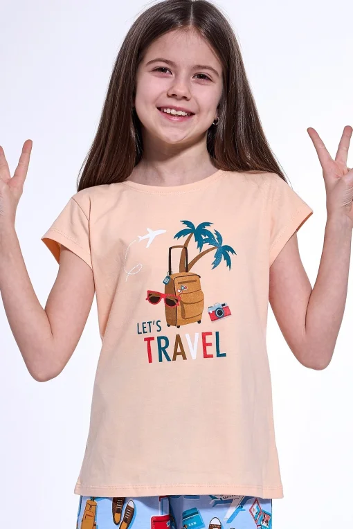 Dívčí pyžamo Travel 2 - bavlna