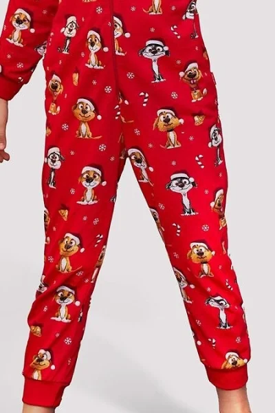 Dívčí overal Dog 3 - Červená
