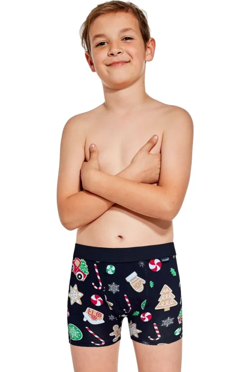 Chlapčenské vianočné boxerky Kids 701 - bavlna