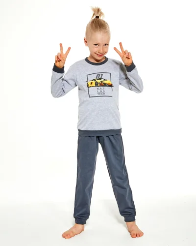 Chlapecké pyžamo 477/126 Team Kids Boy - Šedá