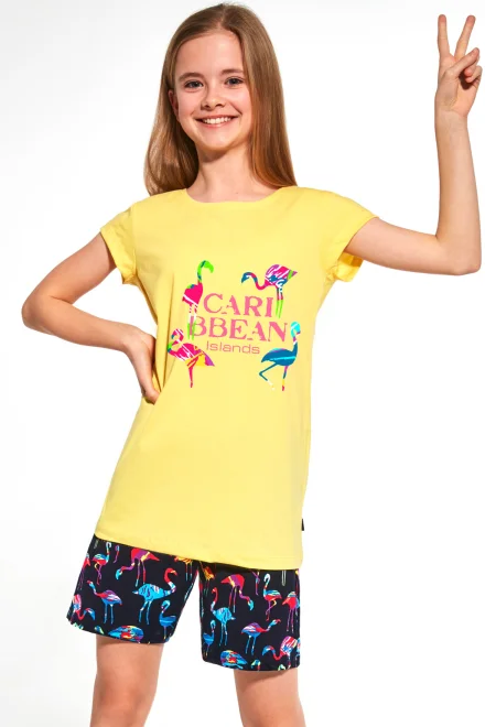 Dívčí pyžamo Caribbean Young Girl - Žlutá
