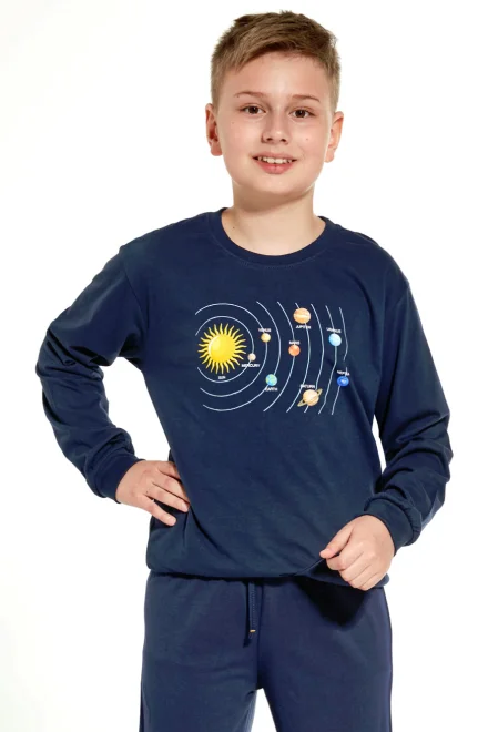 Chlapecké pyžamo 267/134 Solar System - Tmavě modrá