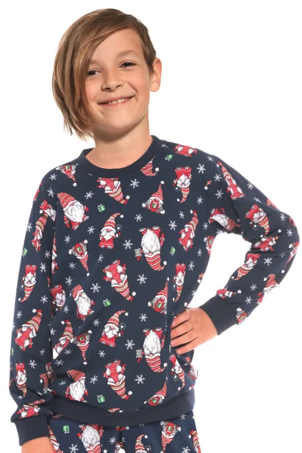 Chlapecké pyžamo 140 Gnomes 3 - Tmavě modrá