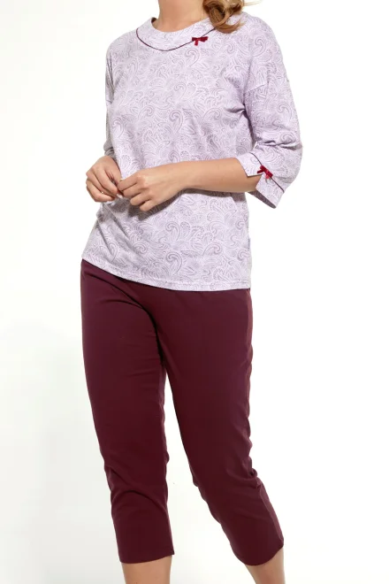 Dámské pyžamo 732/312 Stella Maxi - Fialová
