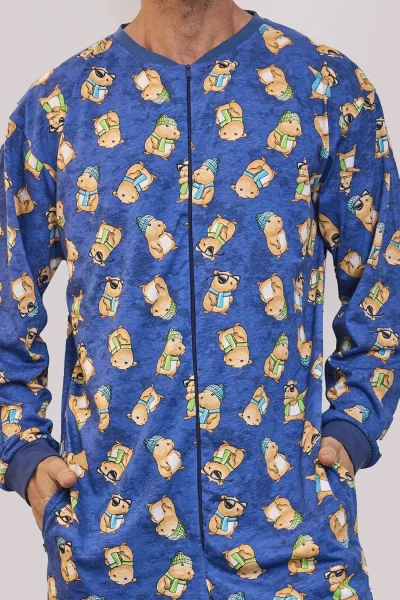 Pánský overal Capybara 2 - bavlna - Modrá