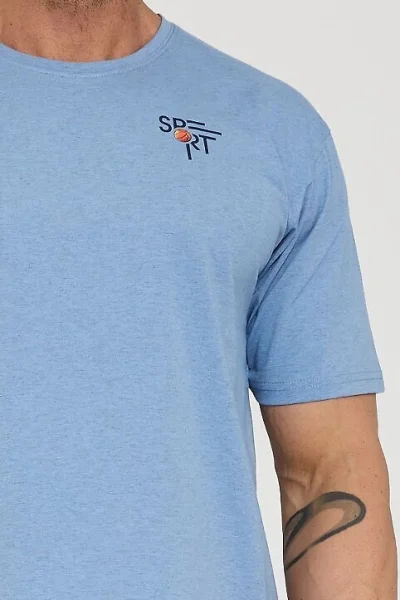 Pánské pyžamo Sport 2 - bavlna - Světle modrá