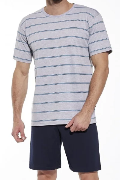 Pánské pyžamo 338/46 - bavlna - Šedá