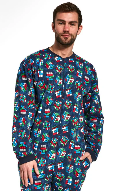 Pánský overal 196/159 Cubes - Tmavě modrá