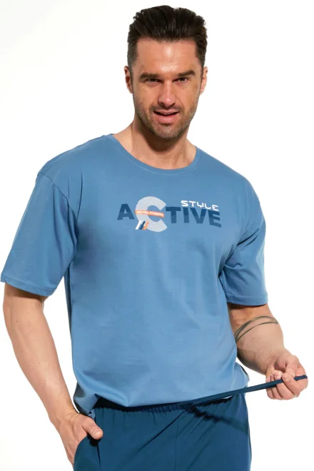 Pánské pyžamo 462/206 Active 2 - Světle modrá