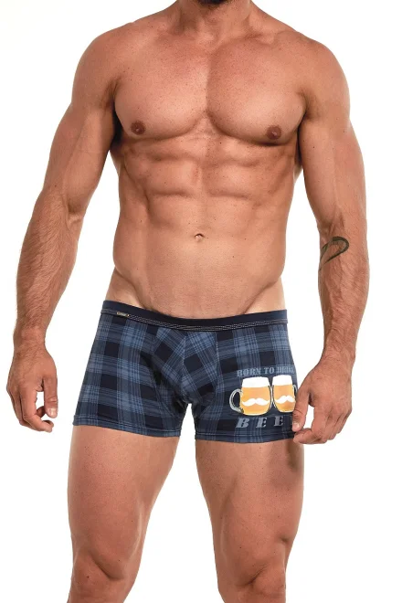 Pánské boxerky Drink Beer Tattoo 280/178 - Tmavě modrá