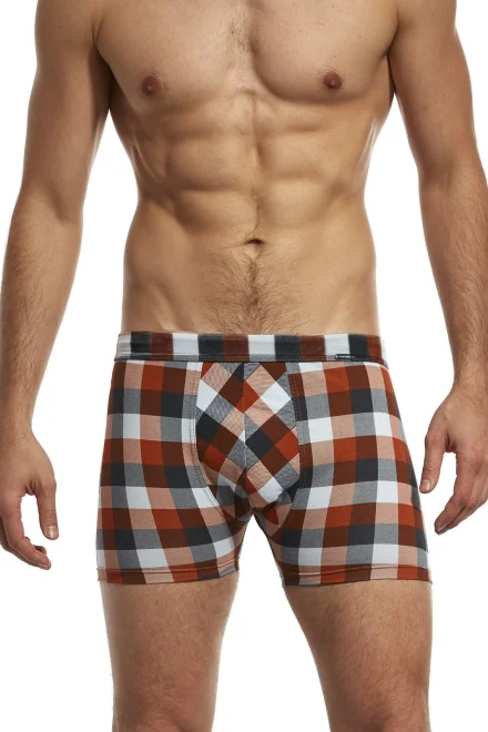 Pánské boxerky Prime 904/40 - Hnědo-šedá