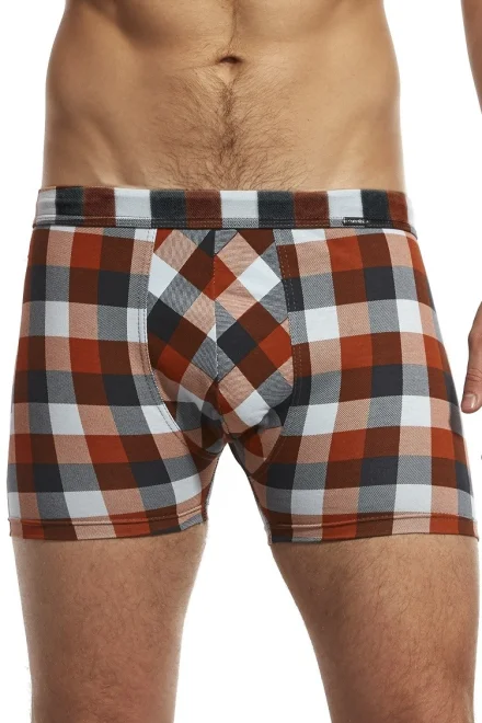 Pánské boxerky Prime 904/40 - Hnědo-šedá