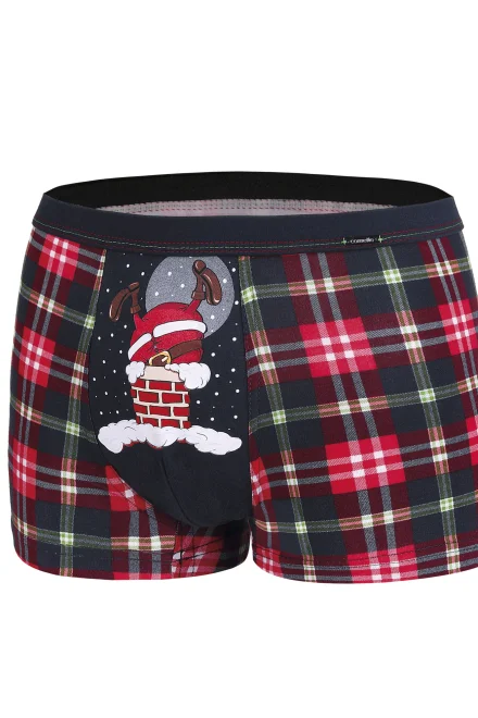 Pánské boxerky Too Fat 007/51 Merry Christmas - Tmavě šedá