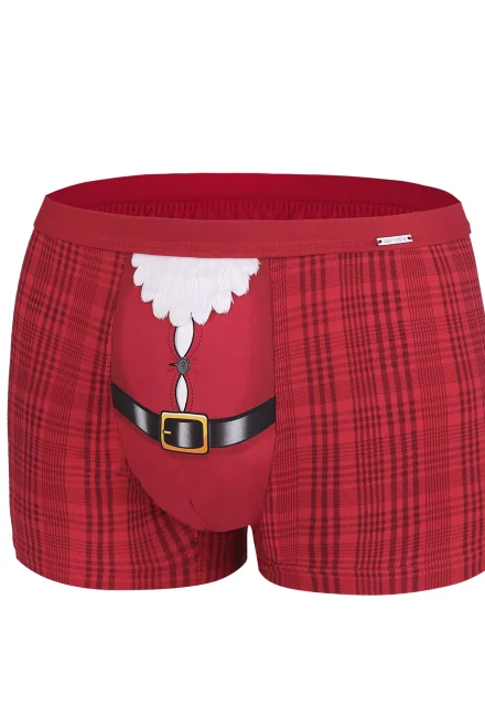 Pánské boxerky Belt 047/50 Merry Christmas - Červená
