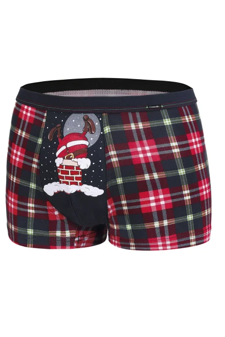 Pánské boxerky XC Too Fat 007/51 Merry Christmas - Grafit