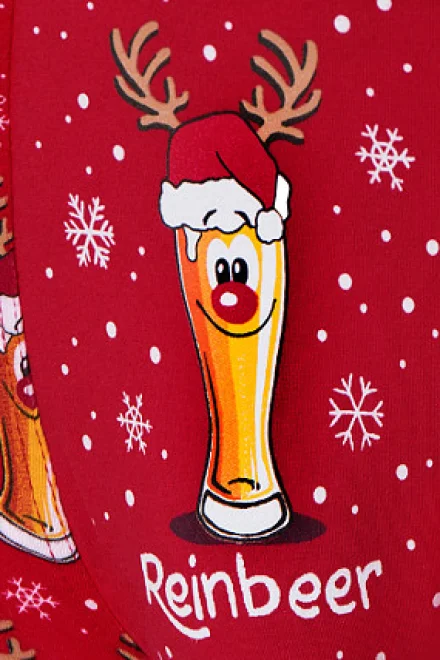 Pánské boxerky 007/54 Beer 2 Merry Christmas - Červená