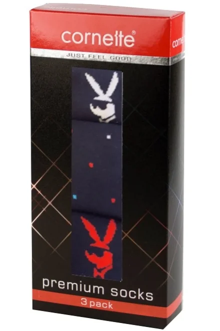 3PACK Pánské ponožky A50 - Tmavě modrá