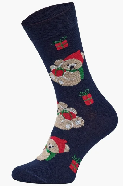 DARBLU Pánský komplet Teddy - ponožky a boxerky - Tmavě modrá