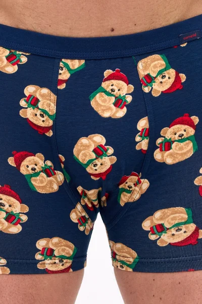 DARBLU Pánský komplet Teddy - ponožky a boxerky - Tmavě modrá