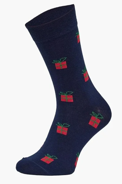 DARBLU 3 PACK ponožky A66 - bavlna - Tmavě modrá