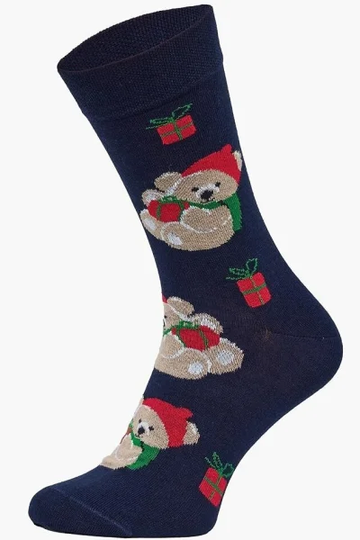 DARBLU 3 PACK ponožky A66 - bavlna - Tmavě modrá