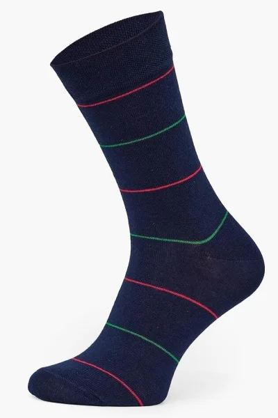 DARBLU 3 PACK ponožky A66 - bavlna - Tmavě modrá