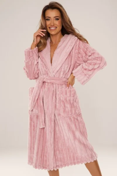 Dámský župan Sutton Midi - Světle růžová