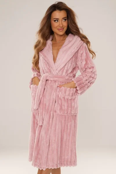 Dámský župan Sutton Midi - Světle růžová