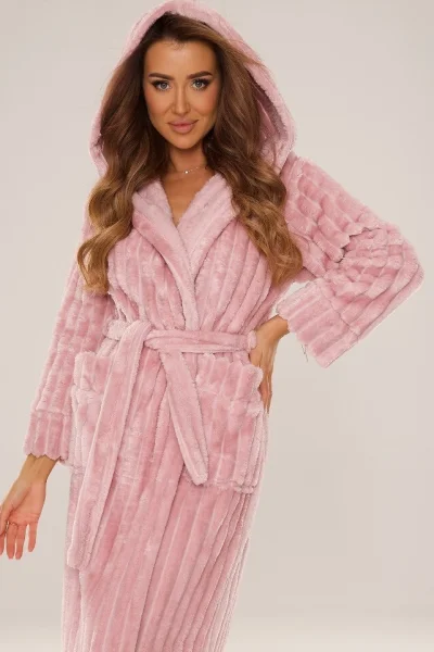 Dámský župan Sutton Midi - Světle růžová