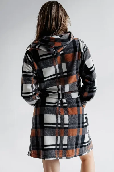 Dámský župan 031 Blanket - Hnědo-šedá