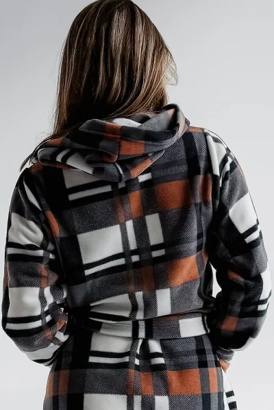 Dámský župan 031 Blanket - Hnědo-šedá