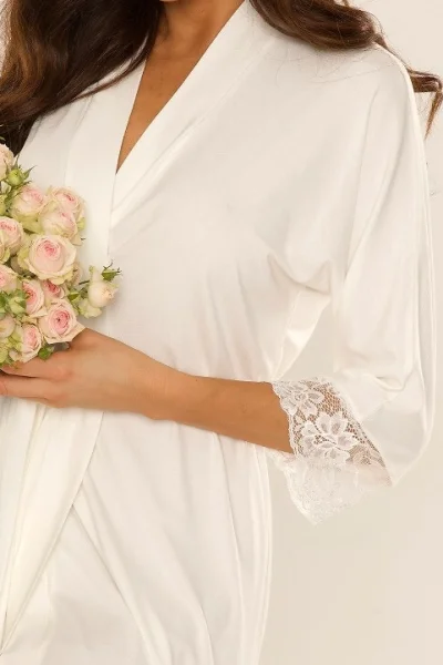 Dámský župan Fanny - viskóza - Ecru