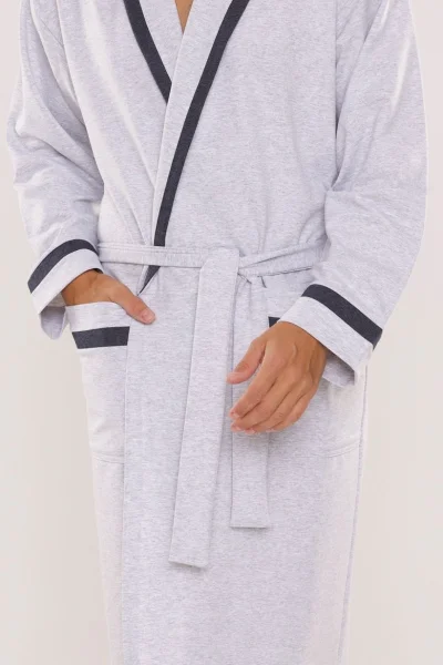 Pánský župan Bruno - Světle šedá