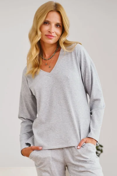 Dámské pyžamo 7164 - Šedá