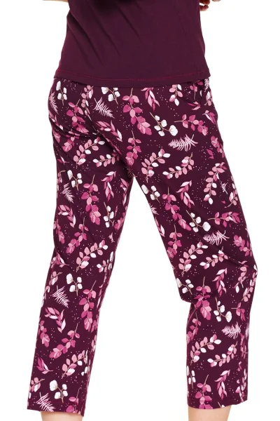 VIO Dámské pyžamo 7267 - 7/8 nohavice - Fialová